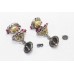 Earrings double jhumki silver 925 sterling dangle gold rhodium zircon stone B907